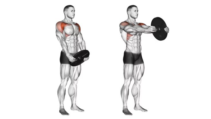 "Front raises" sa plocom