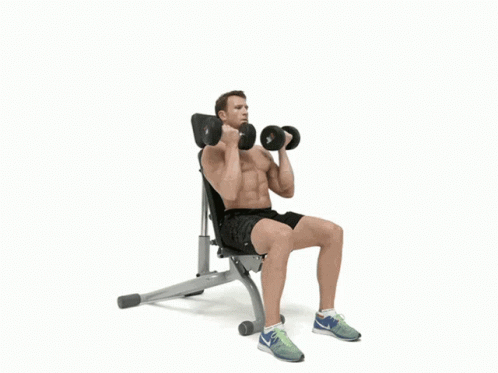 Način izvođenja vežbe "Arnold Press"