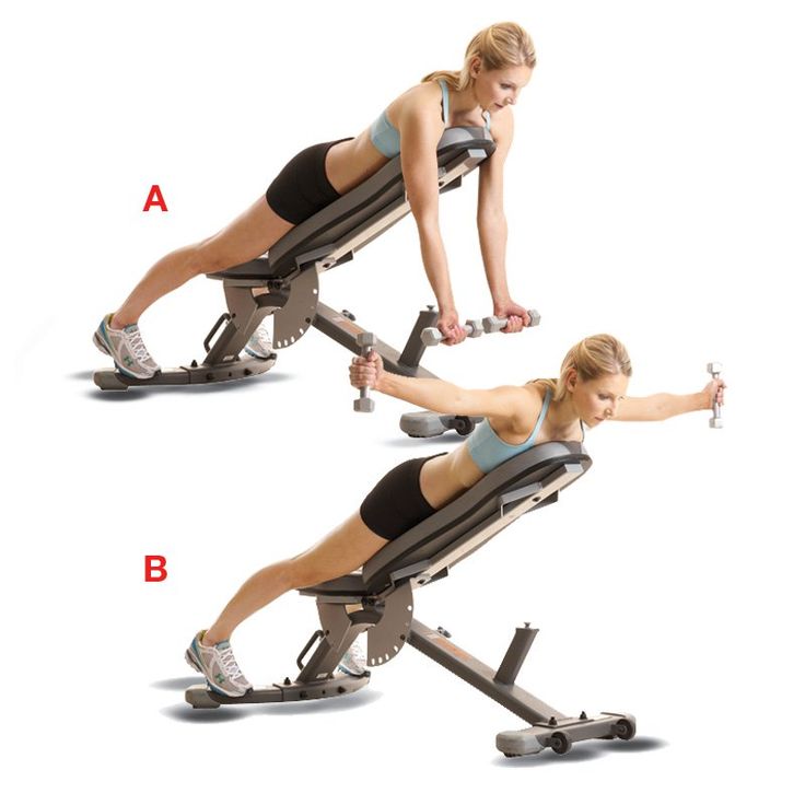 Reverse fly na kosoj klupi